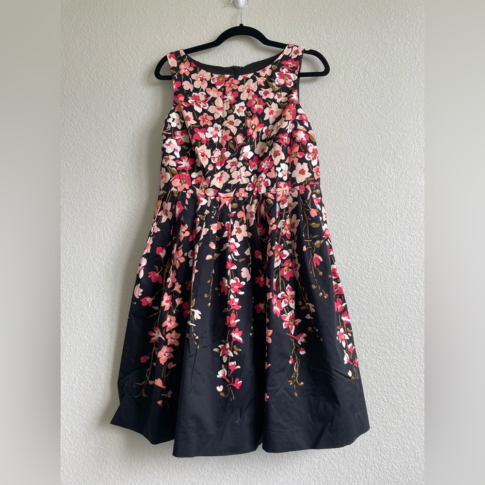 Talbots Pleated Floral Dress